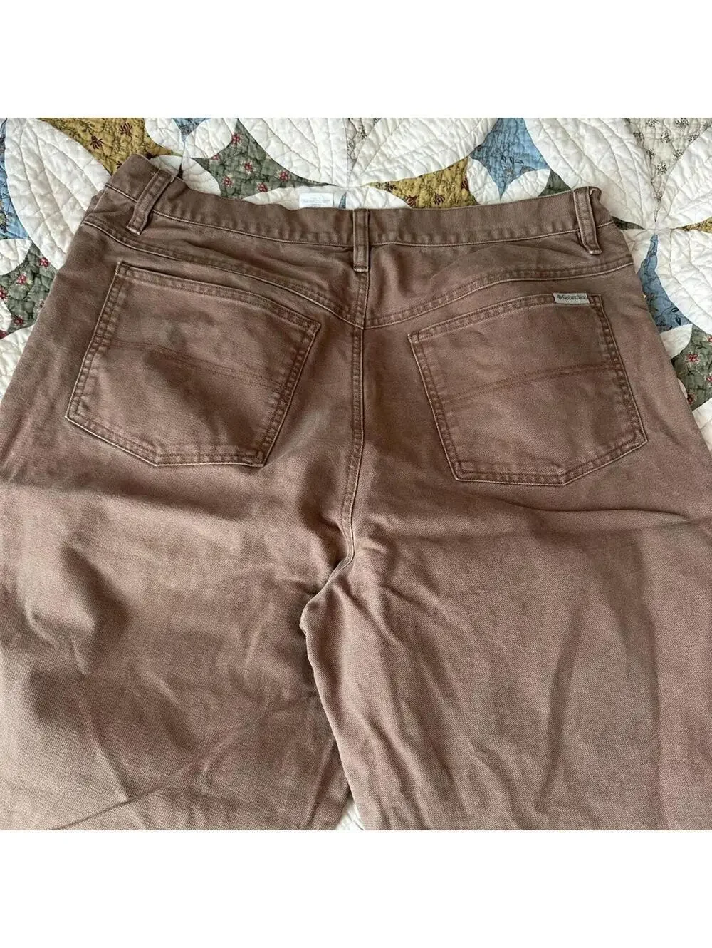 Vintage Columbia color block pants two tone brown size 38x32 pants